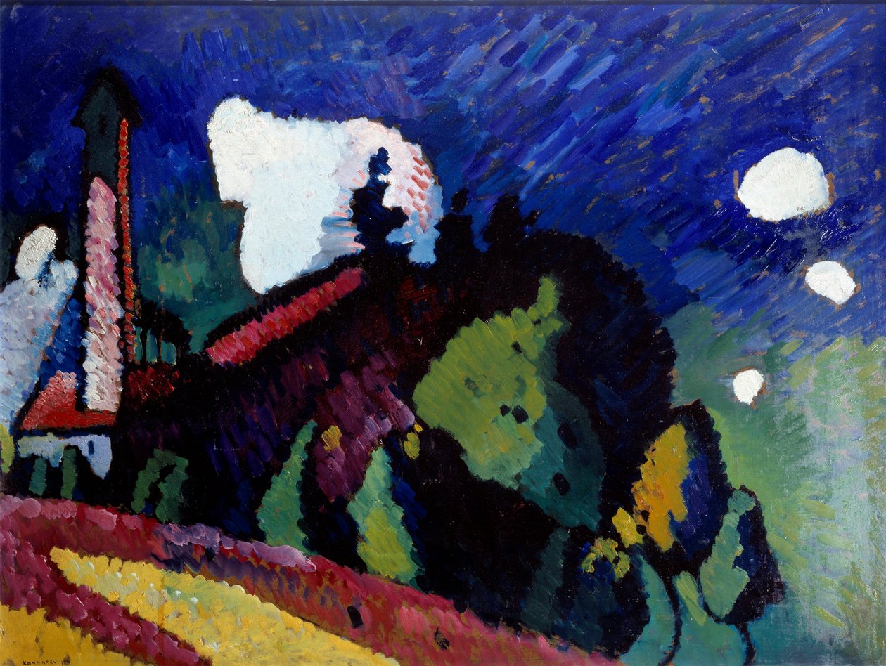 Táj a toronynál alkotó: Wassily Kandinsky