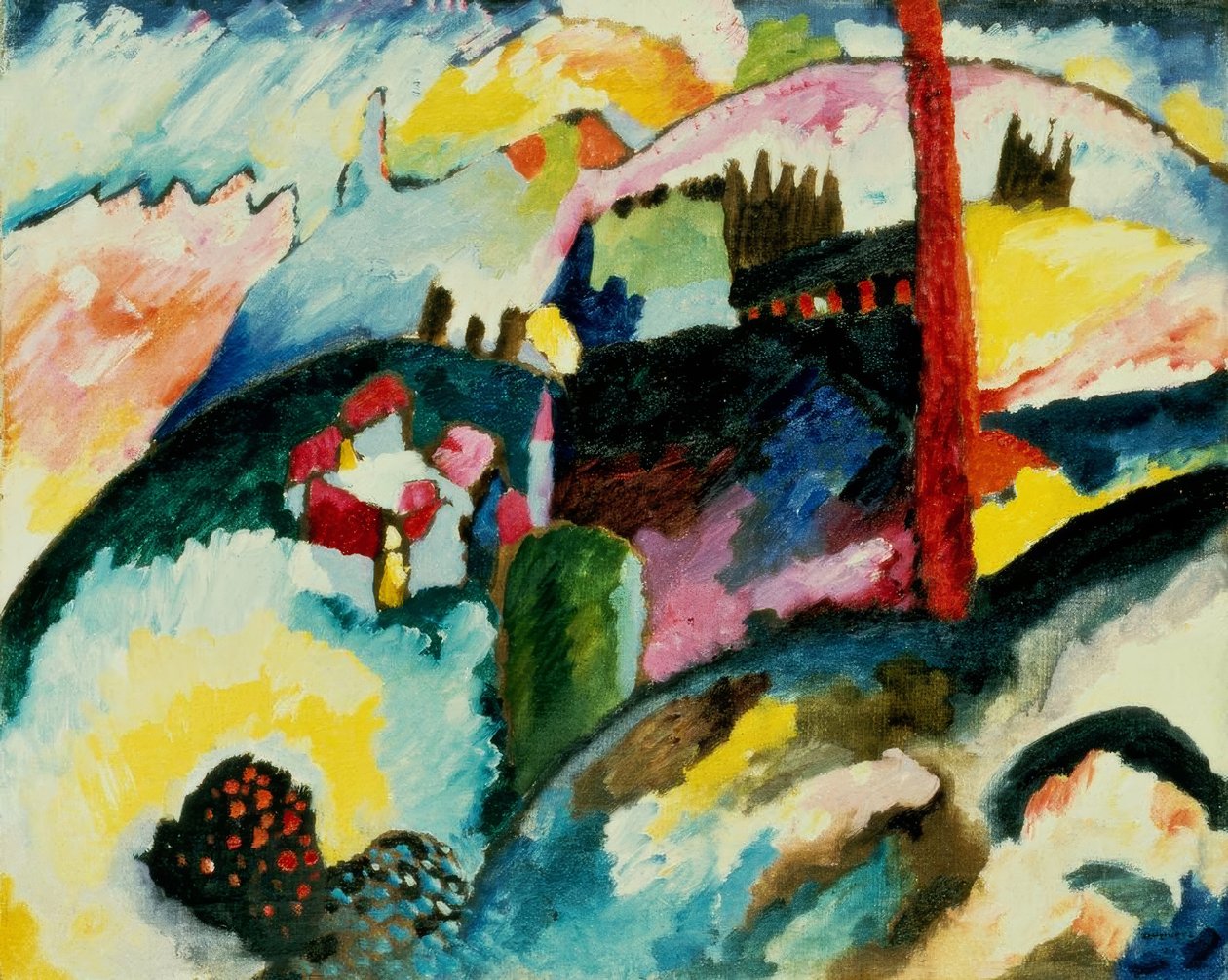 Táj egy gyárkémény alkotó: Wassily Kandinsky
