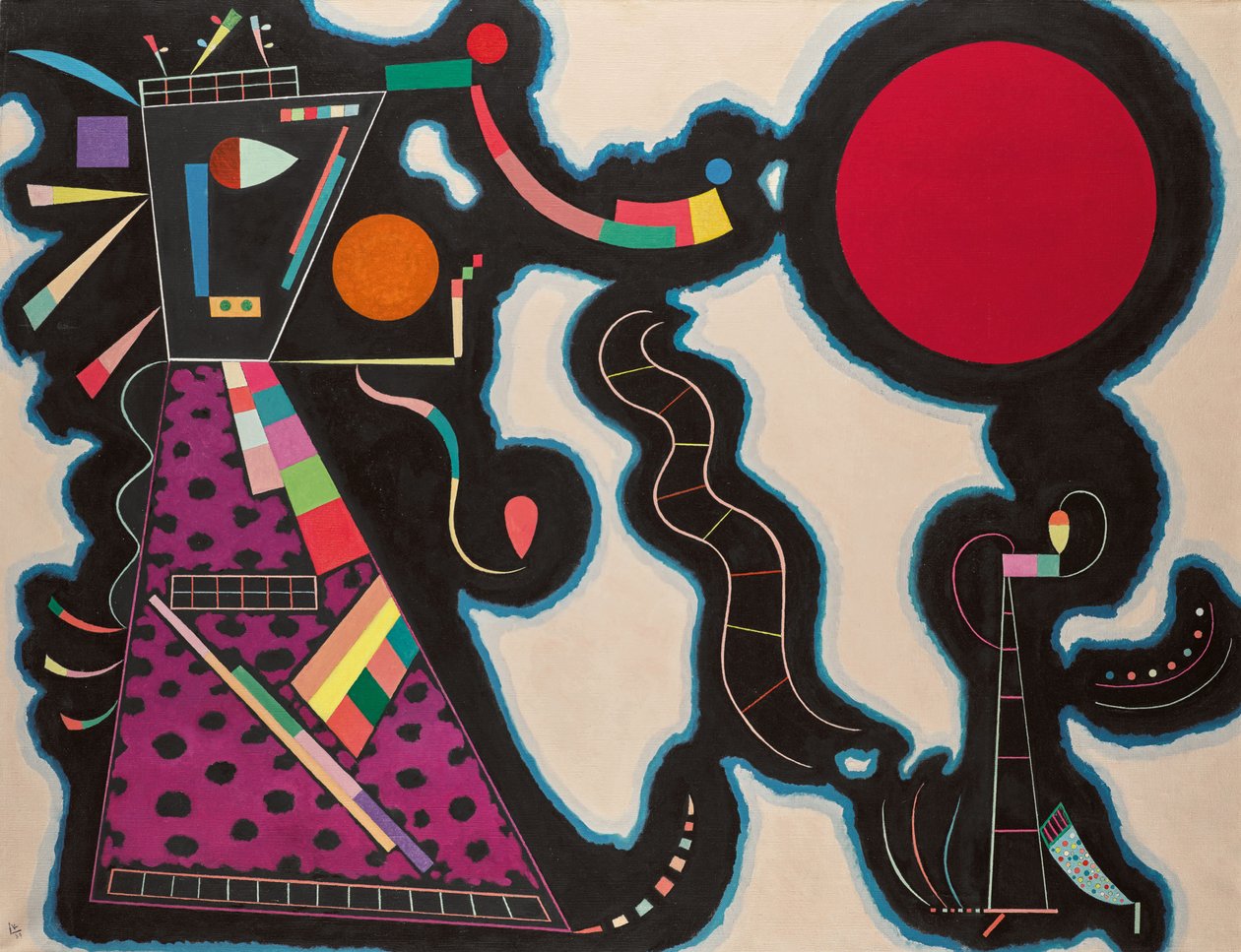 A Vörös Kör, 1939. alkotó: Wassily Kandinsky