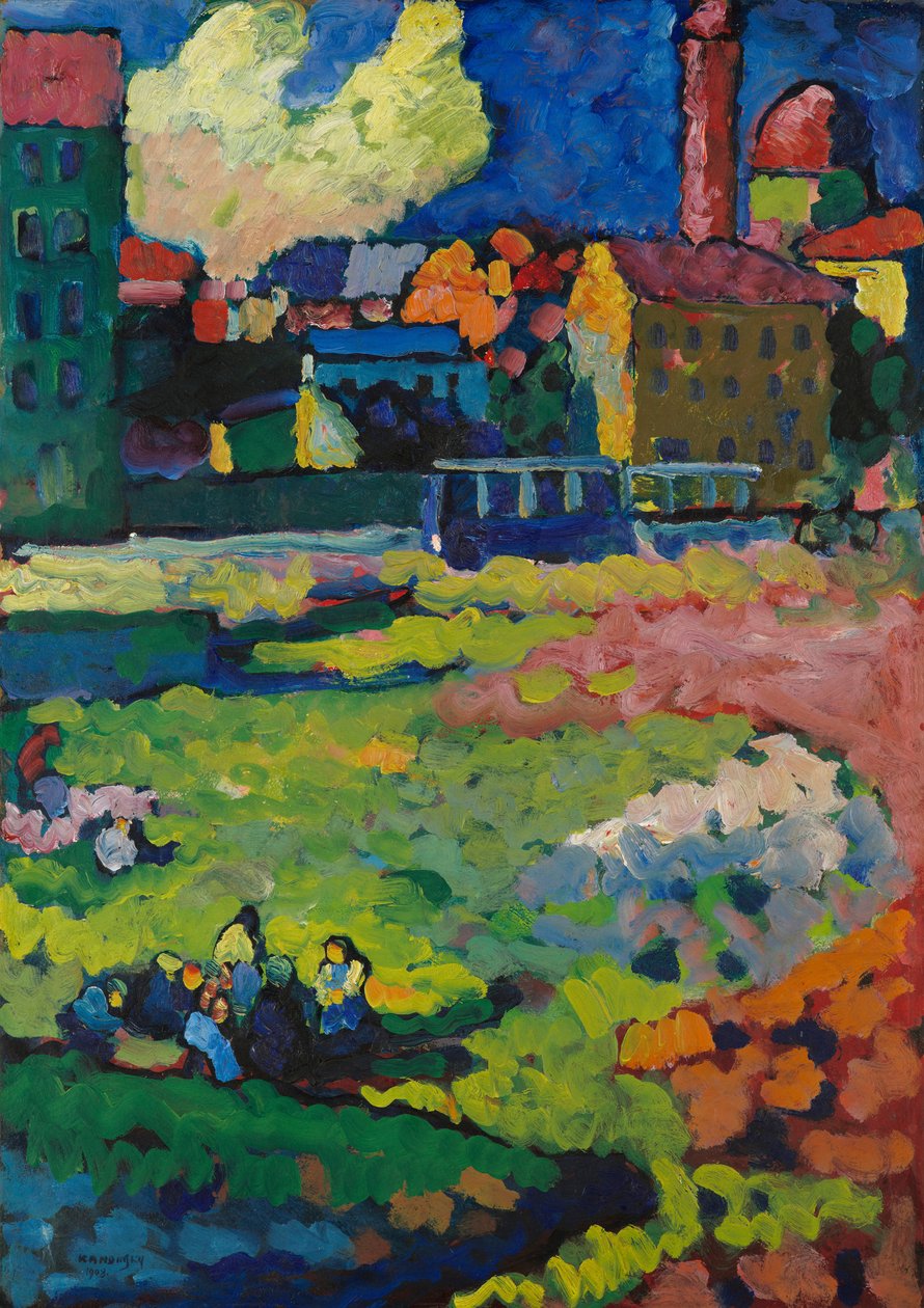 München – a város előtt alkotó: Wassily Kandinsky