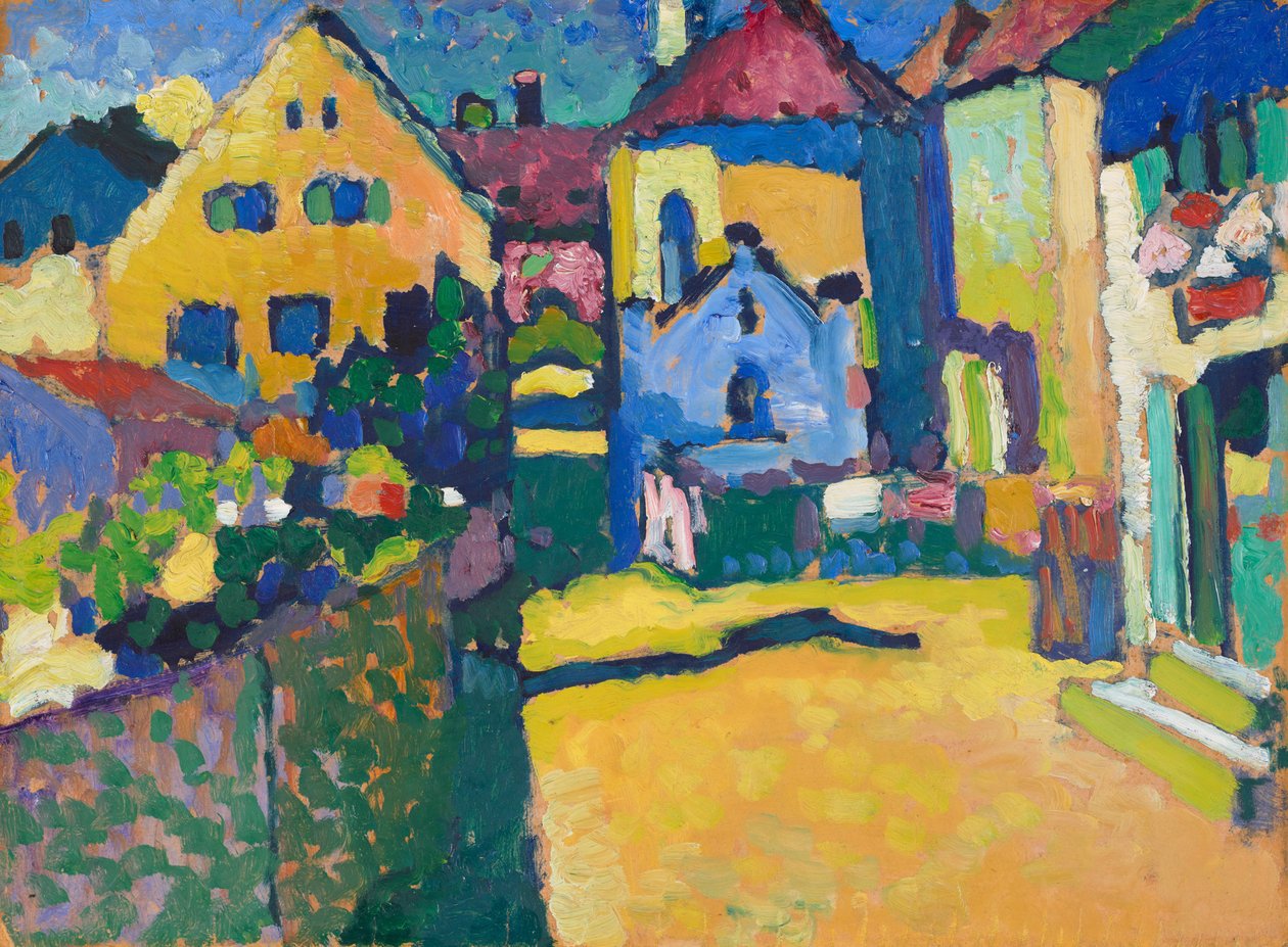 Murnau – Grüngasse alkotó: Wassily Kandinsky