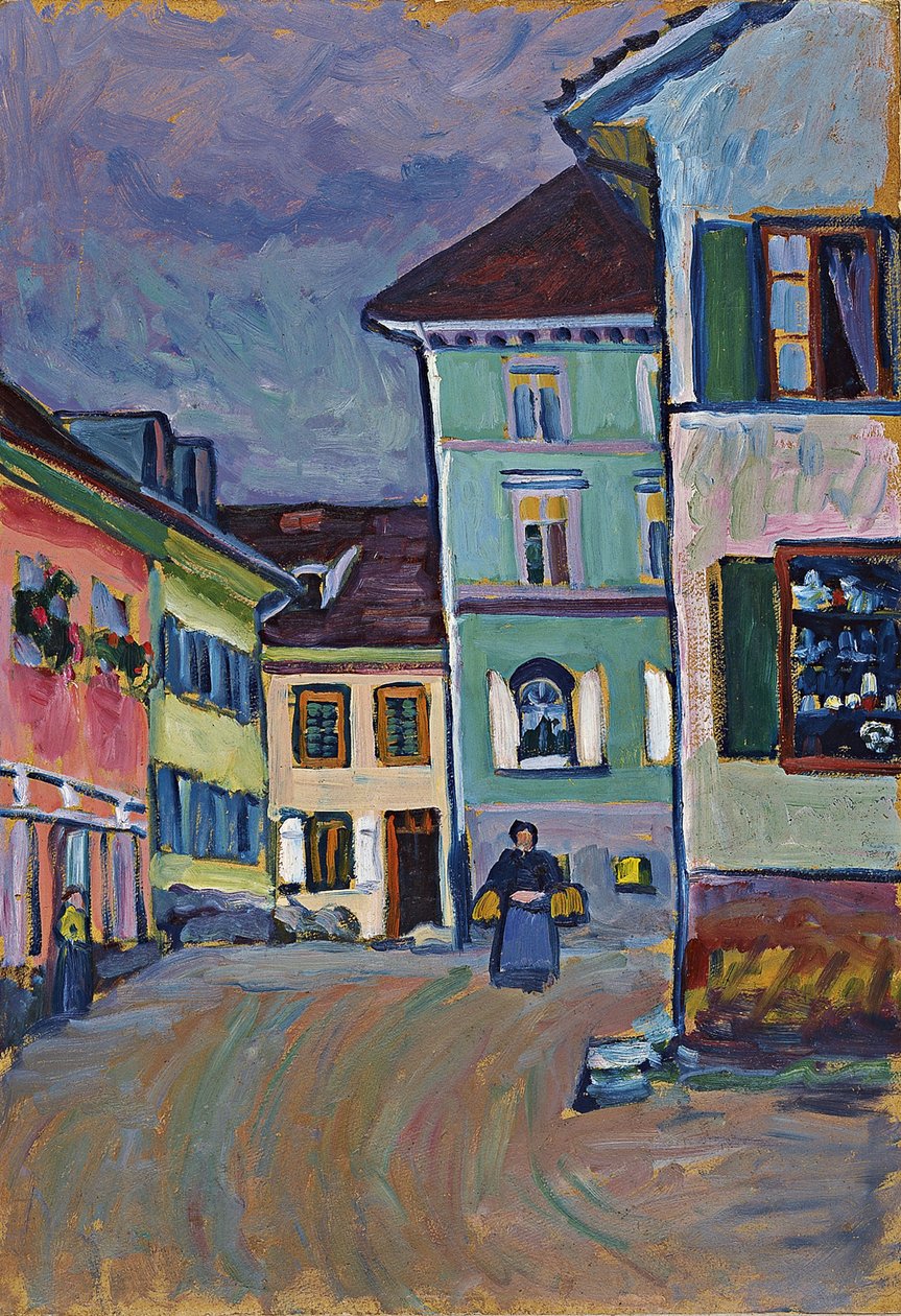 Murnau. Johannisstrasse, 1908 alkotó: Wassily Kandinsky