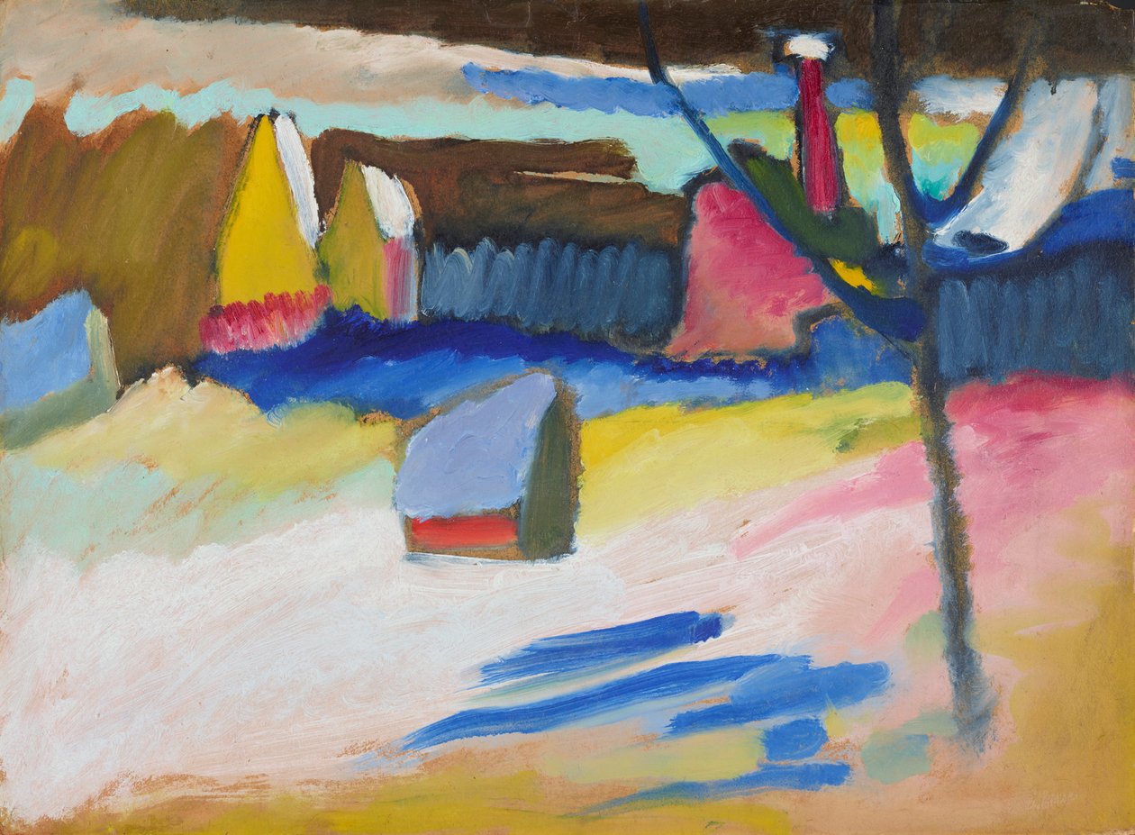 Murnau - Táj csupasz fával alkotó: Wassily Kandinsky