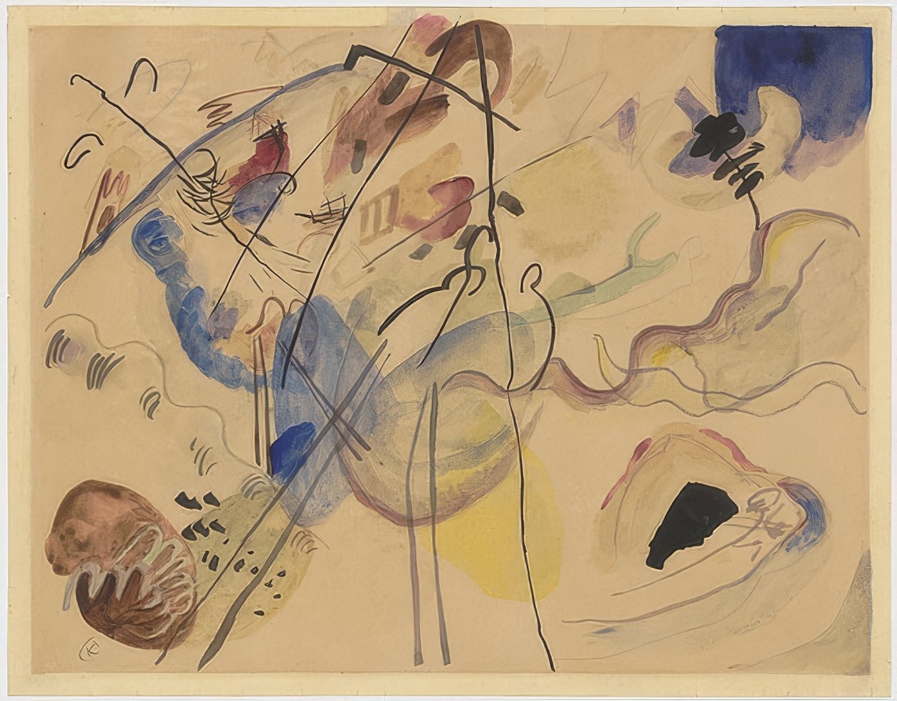 Névtelen. 1911-12 alkotó: Wassily Kandinsky
