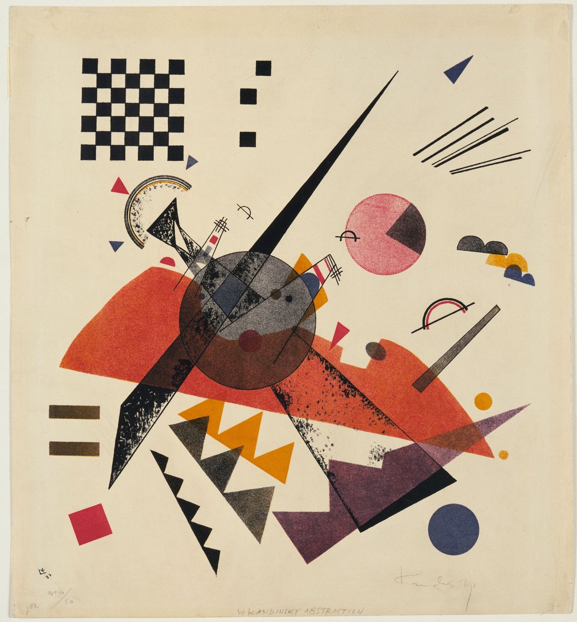 Narancs, 1923 alkotó: Wassily Kandinsky