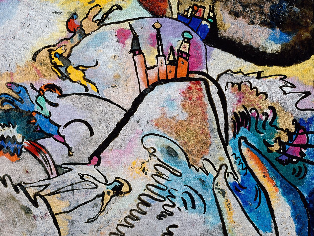 Festmény a Nappal, 1911. alkotó: Wassily Kandinsky