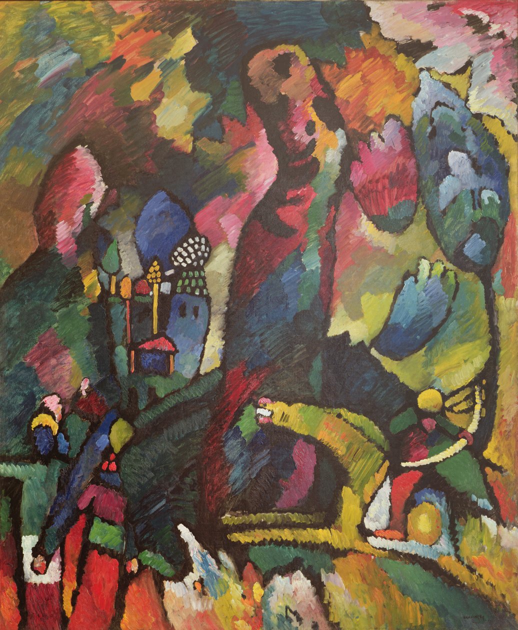 Kép íjászsal, 1909 alkotó: Wassily Kandinsky