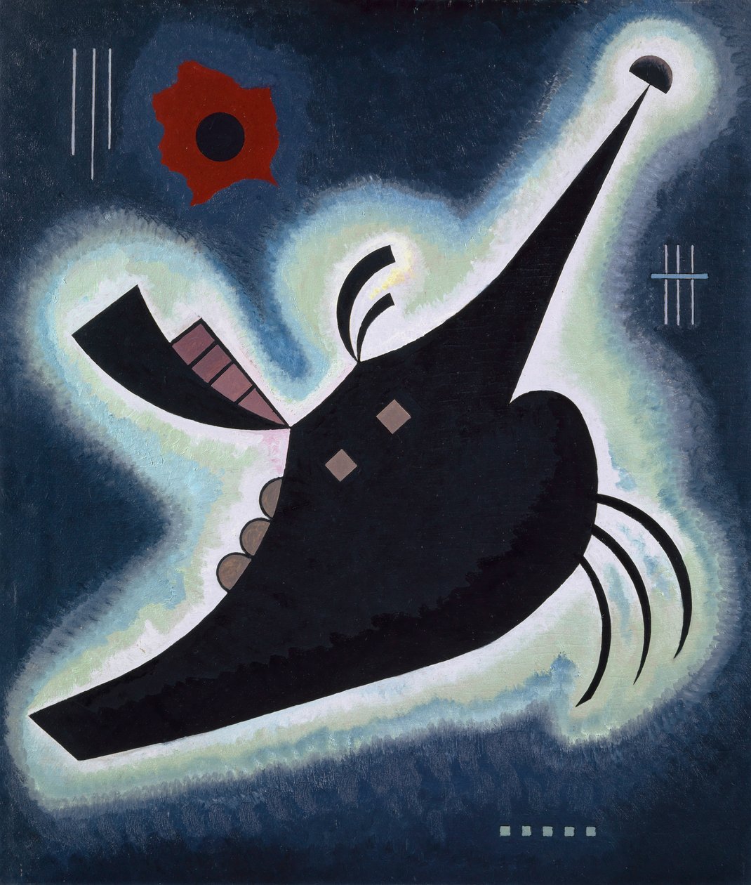 Hegyes fekete, 1931. alkotó: Wassily Kandinsky