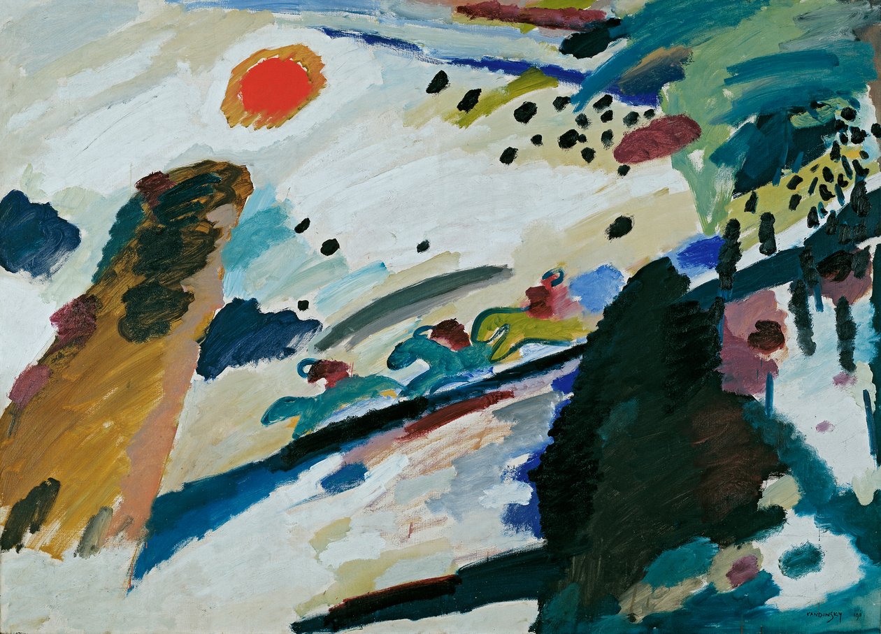 Romantikus táj alkotó: Wassily Kandinsky