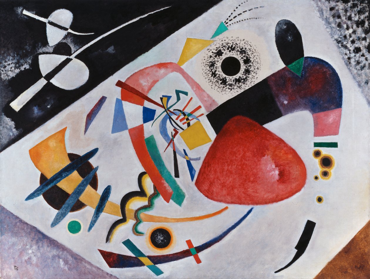 Piros folt II alkotó: Wassily Kandinsky