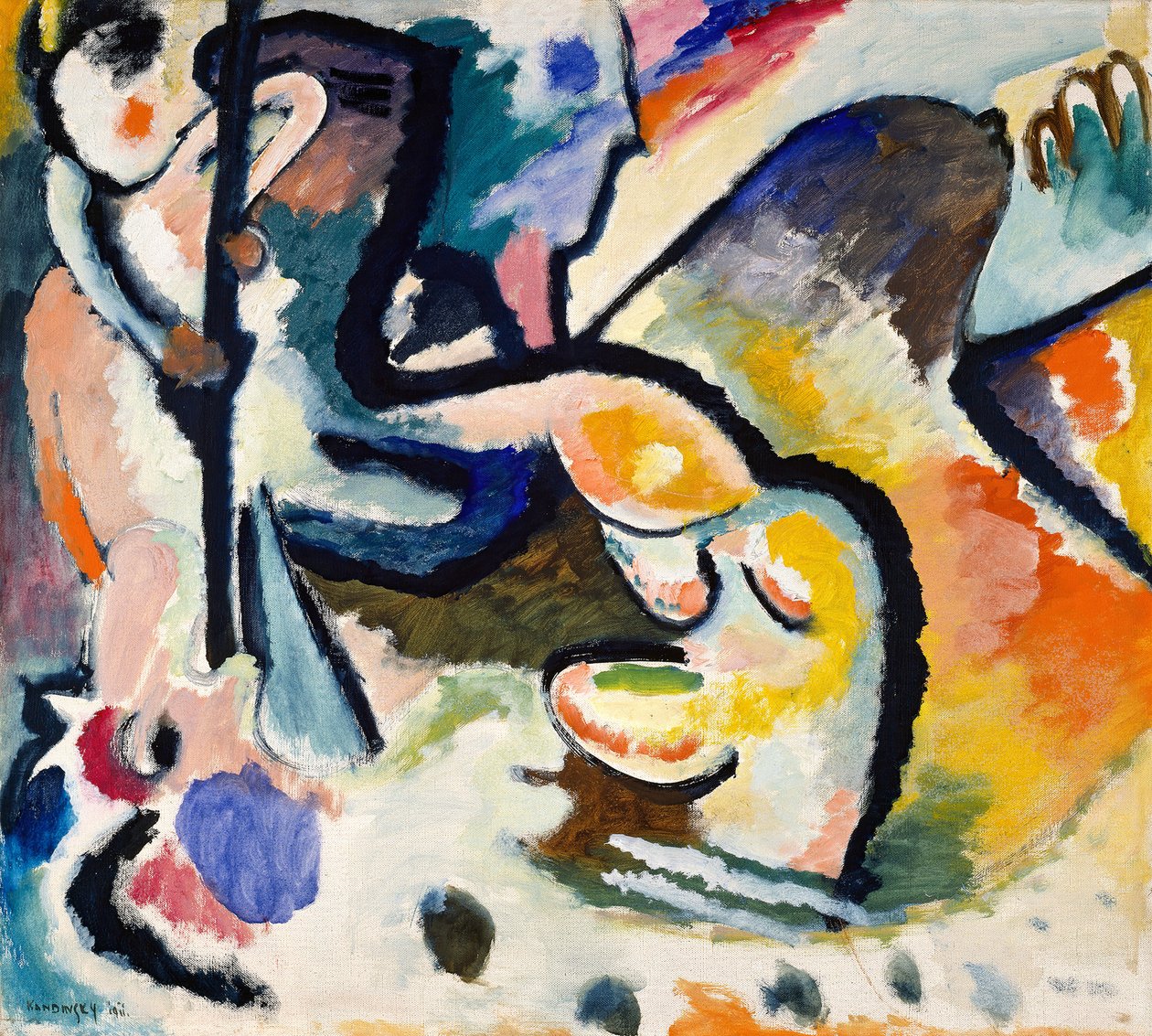 Szent György III, 1911. alkotó: Wassily Kandinsky