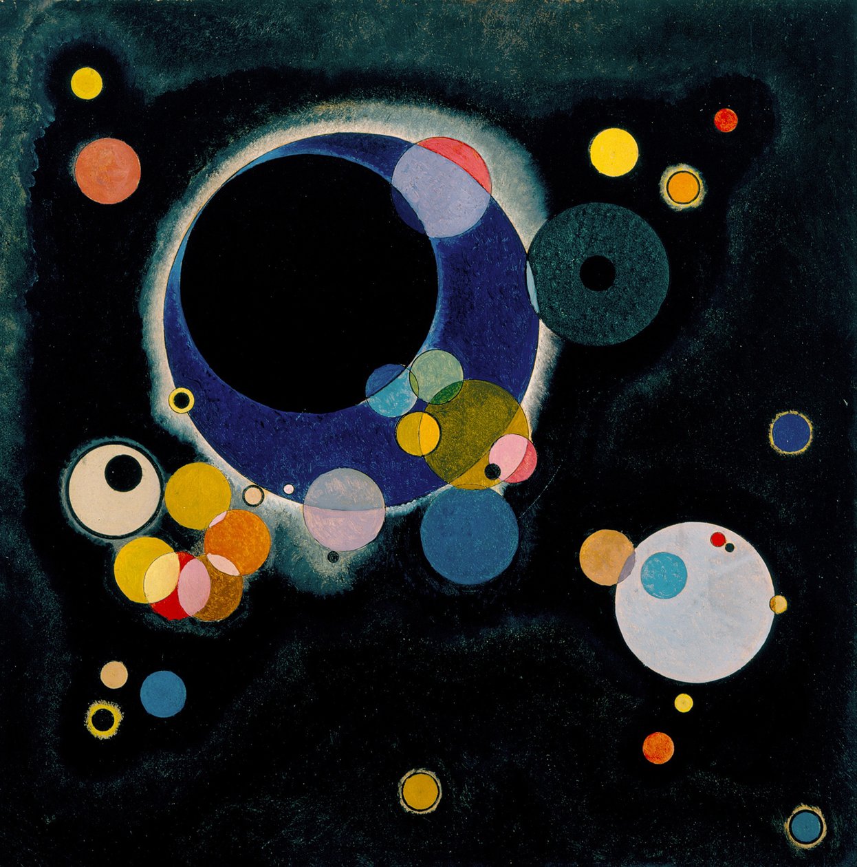 Több kör, 1926 alkotó: Wassily Kandinsky