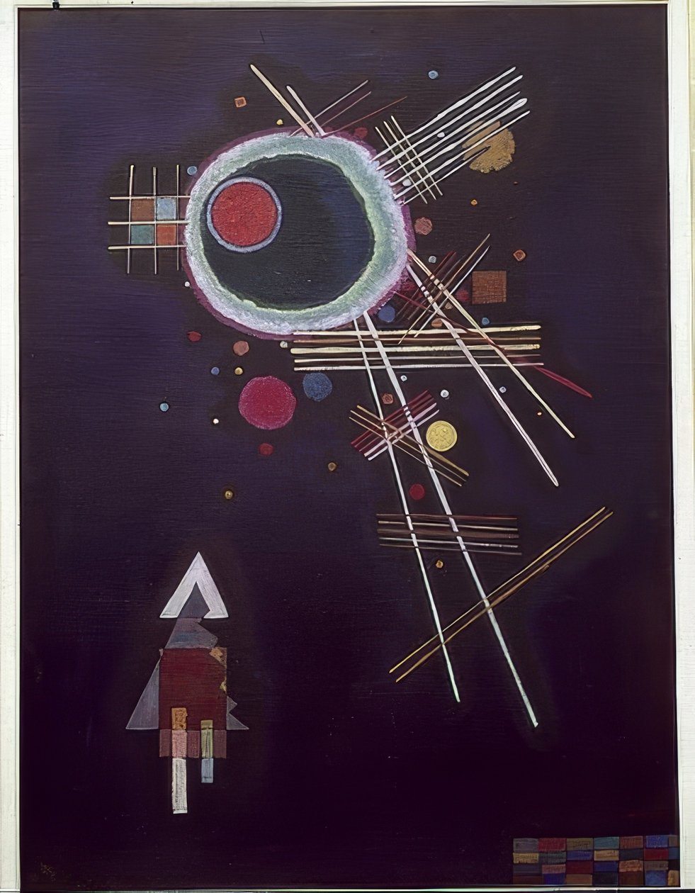Sugárvonalak. 1927 alkotó: Wassily Kandinsky