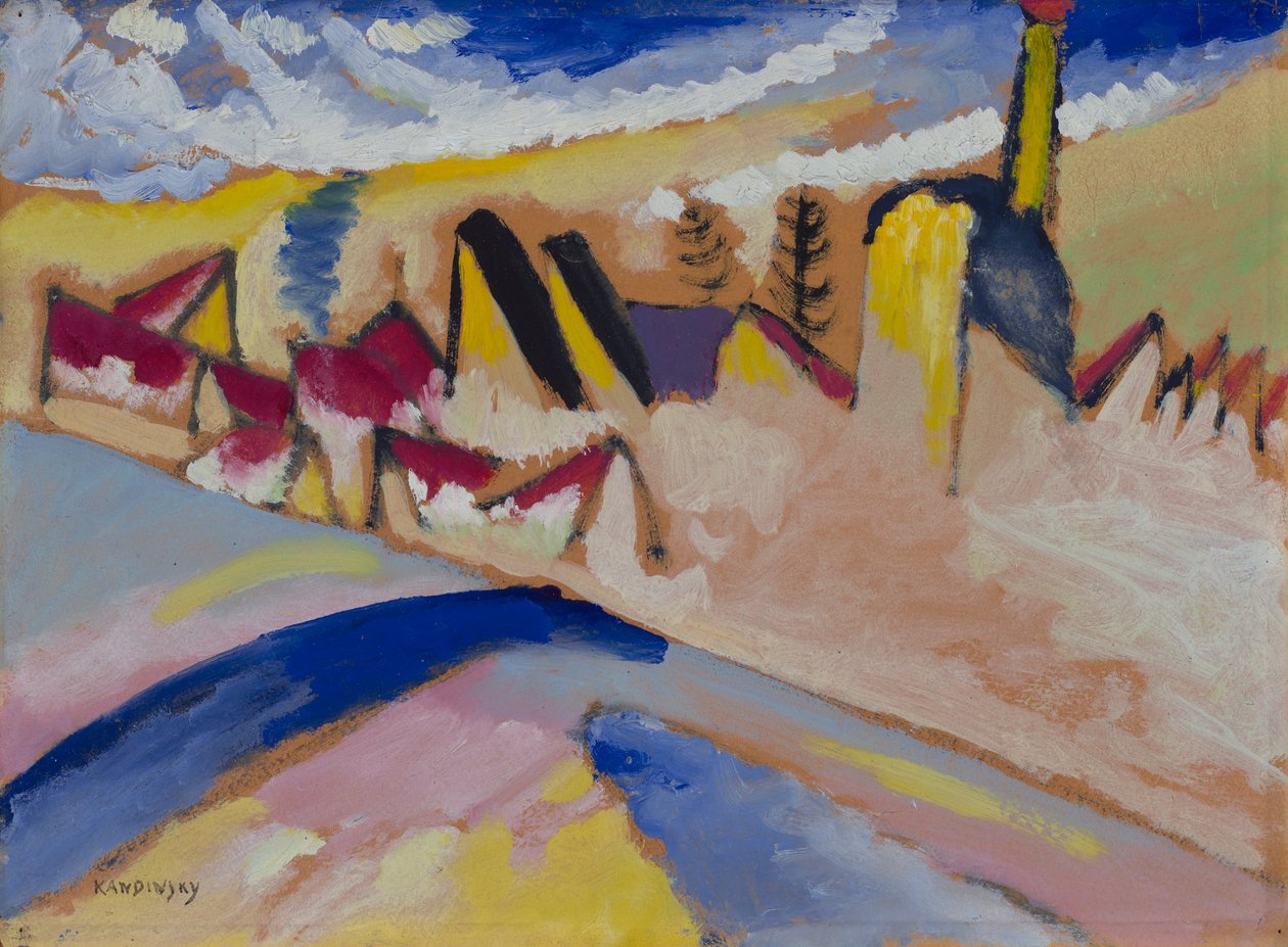 Tanulmány a "Tél II"-hez alkotó: Wassily Kandinsky