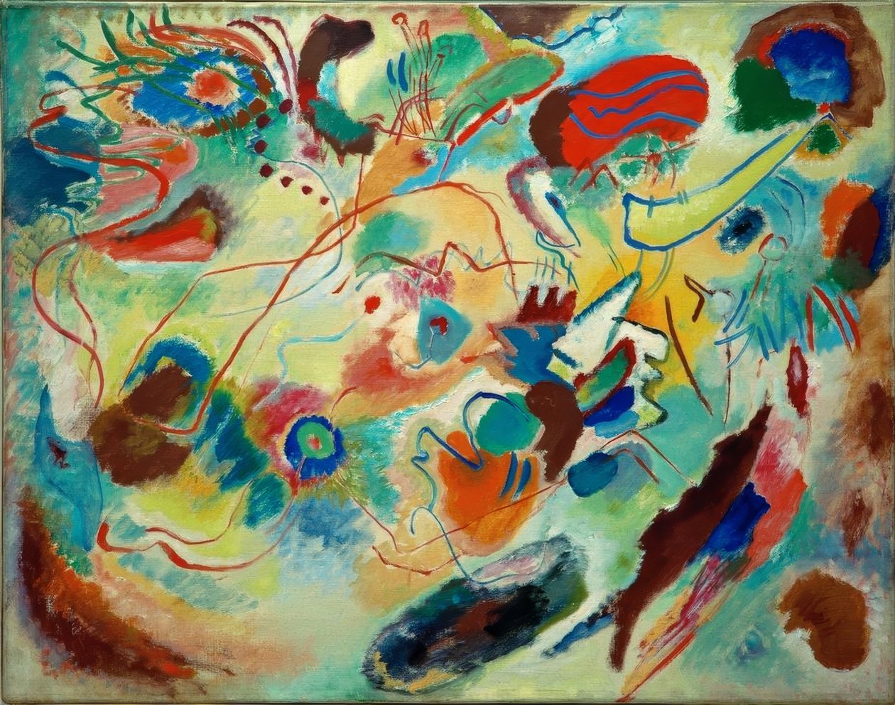 Tanulmány a kompozícióhoz VII alkotó: Wassily Kandinsky