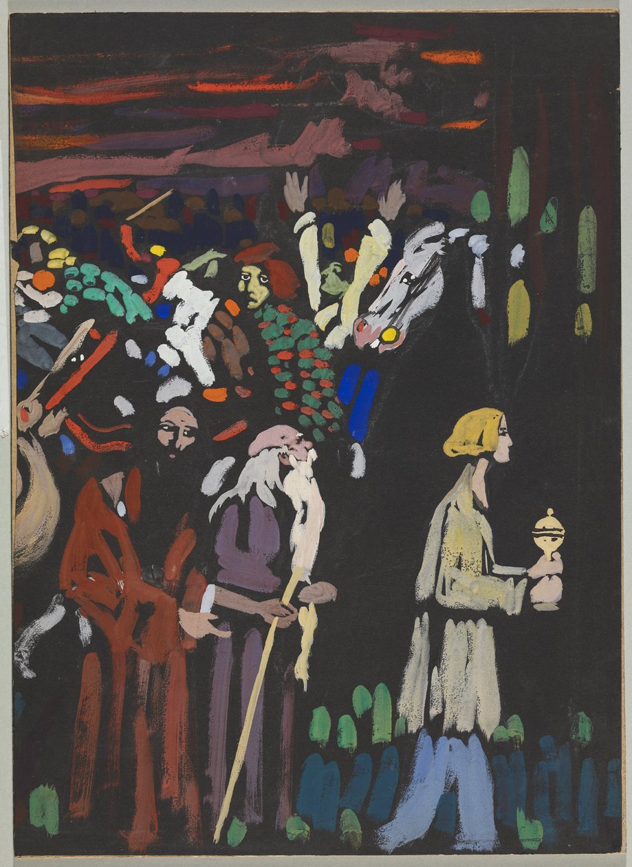 Tanulmány a pánikról alkotó: Wassily Kandinsky