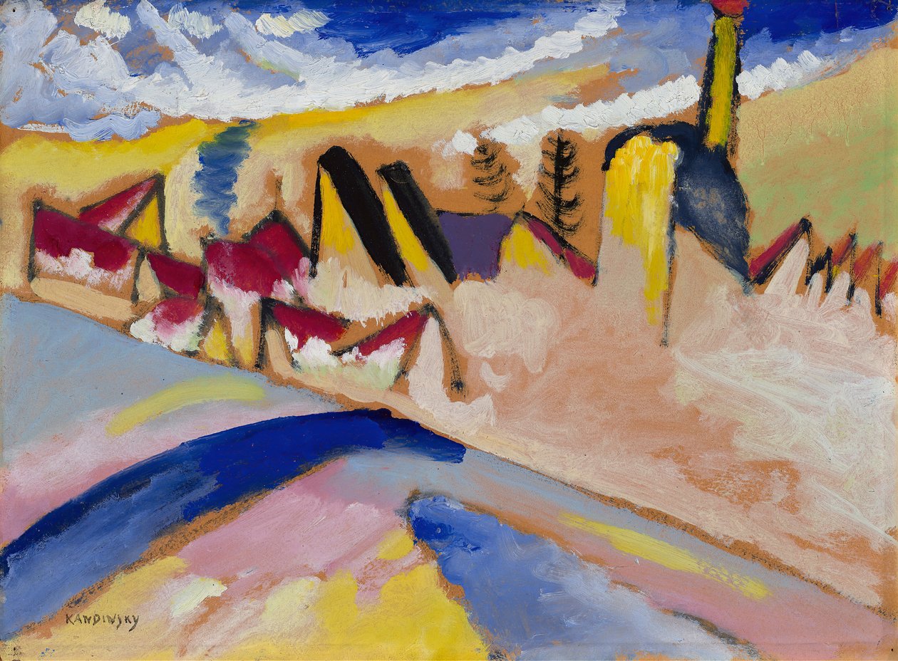 Tanulmány télre II. sz., 1910-1911. alkotó: Wassily Kandinsky