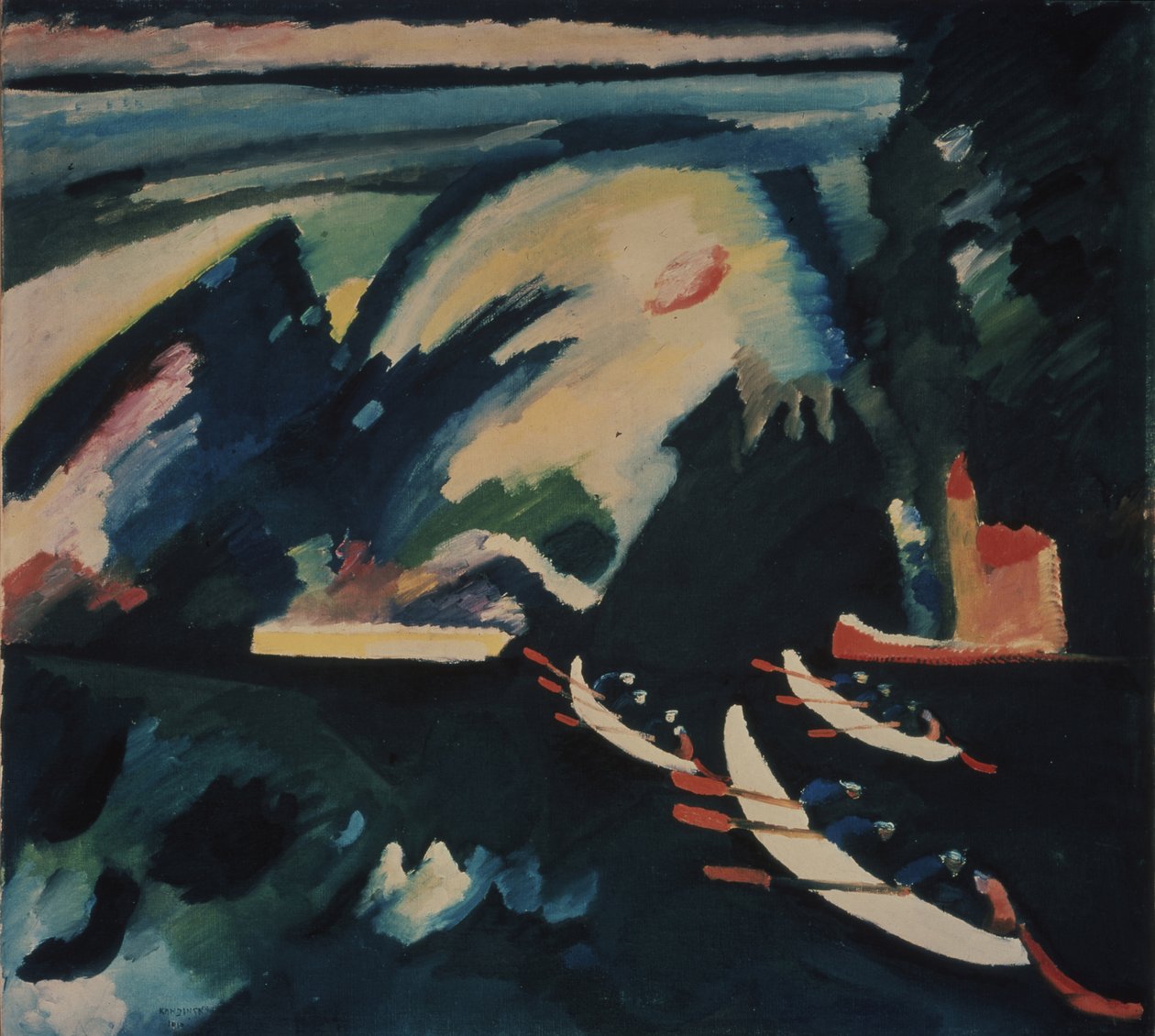 A tó, 1910 alkotó: Wassily Kandinsky