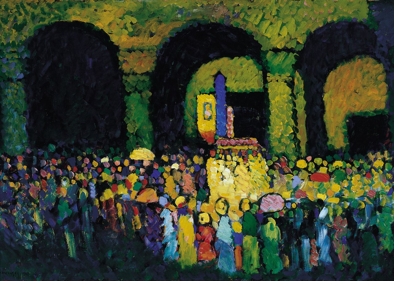 A müncheni Ludwigskirche, 1908 alkotó: Wassily Kandinsky