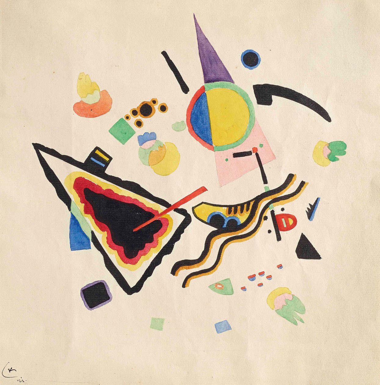Név nélkül, 1921. alkotó: Wassily Kandinsky