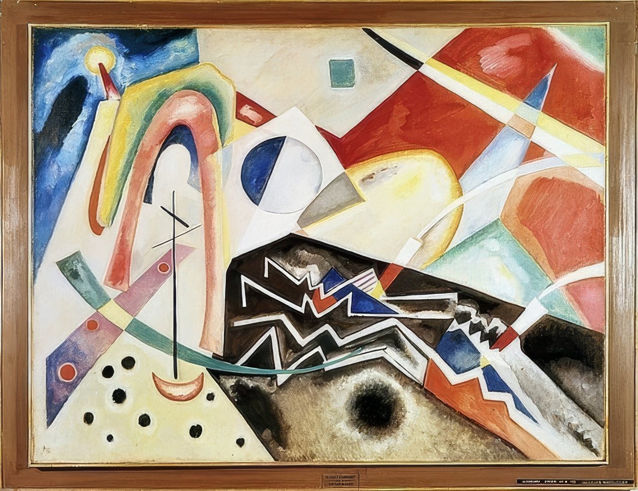 Fehér cikkcakk. 1922 alkotó: Wassily Kandinsky