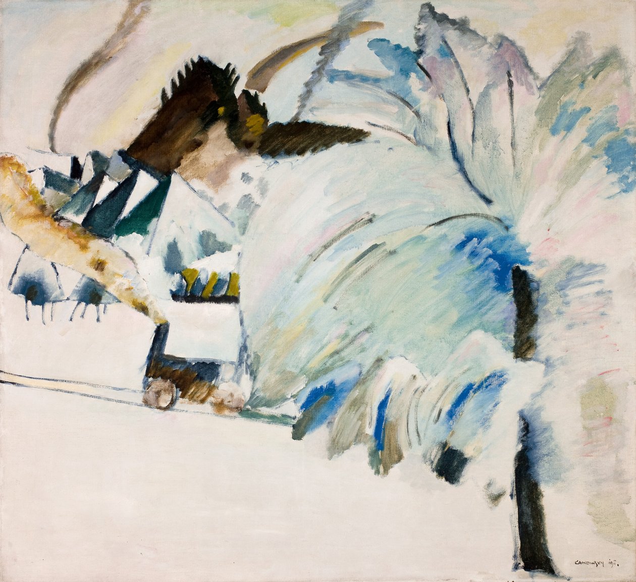 Téli táj alkotó: Wassily Kandinsky