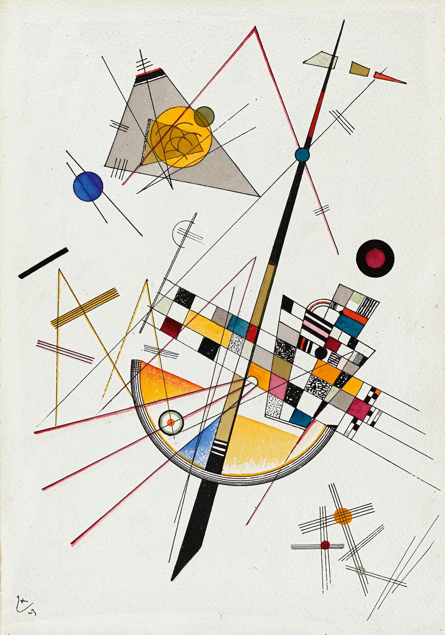 Finom feszültség Finom feszültség Sz. 85, 1923. alkotó: Wassily Kandinsky