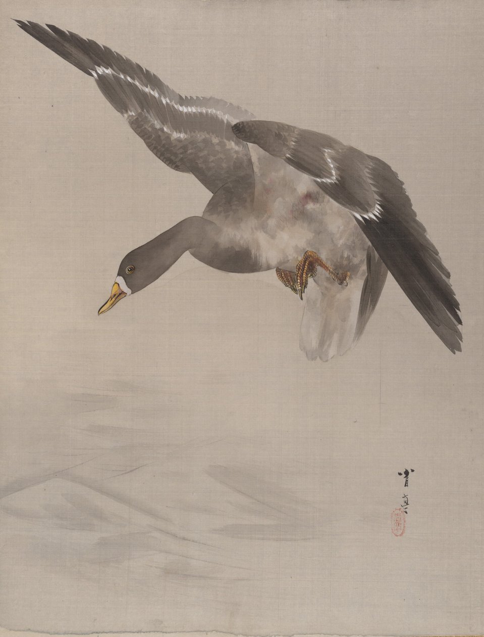 Kacsa, kb. 1887. alkotó: Watanabe Seitei