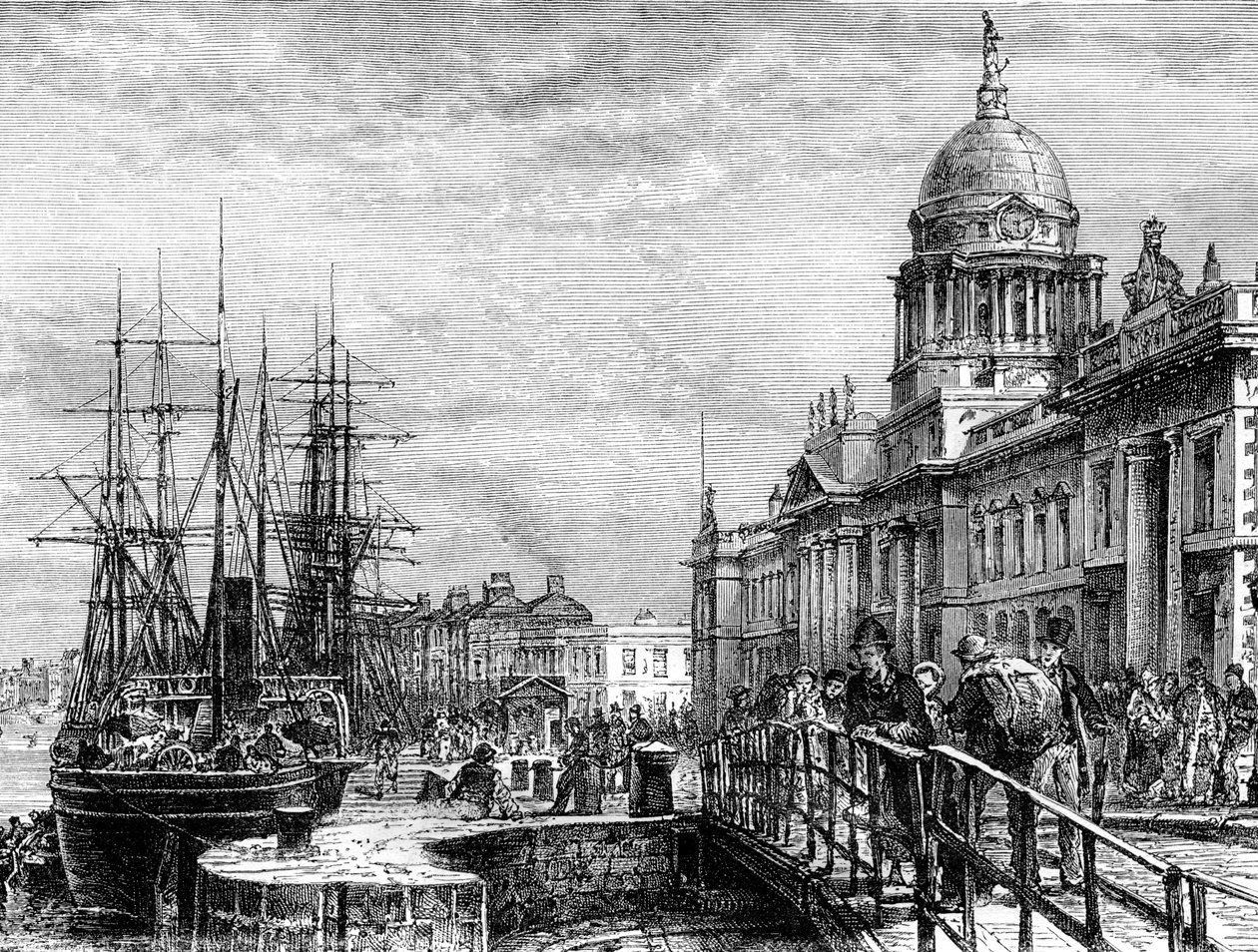 Dublin, Írország, 19. század. alkotó: Weber