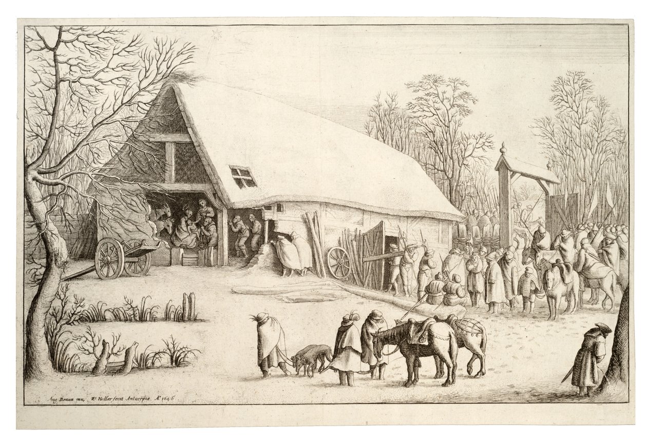A királyok imádása alkotó: Wenceslaus Hollar