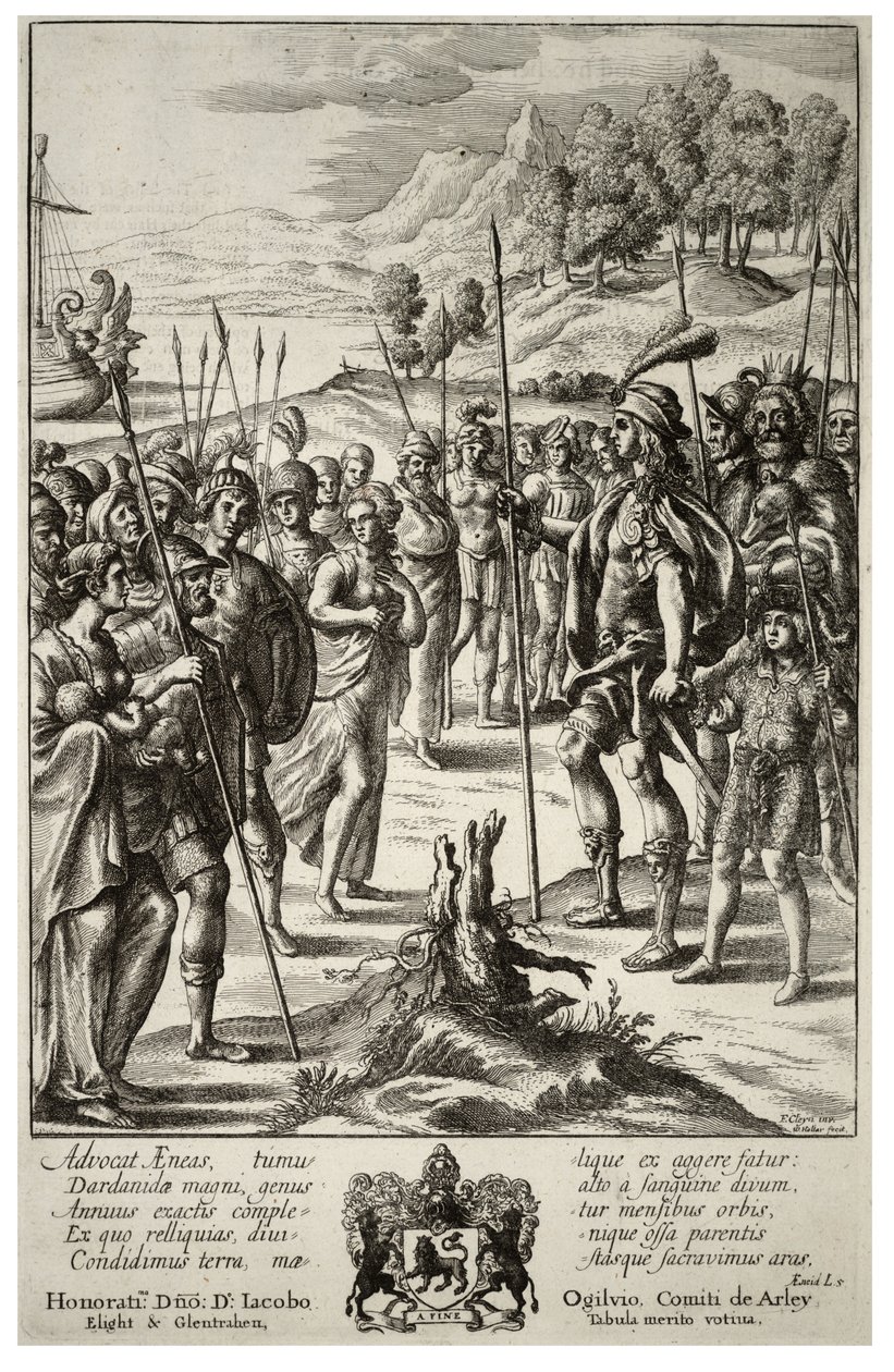 Aeneas és Acestes. 2. állapot alkotó: Wenceslaus Hollar
