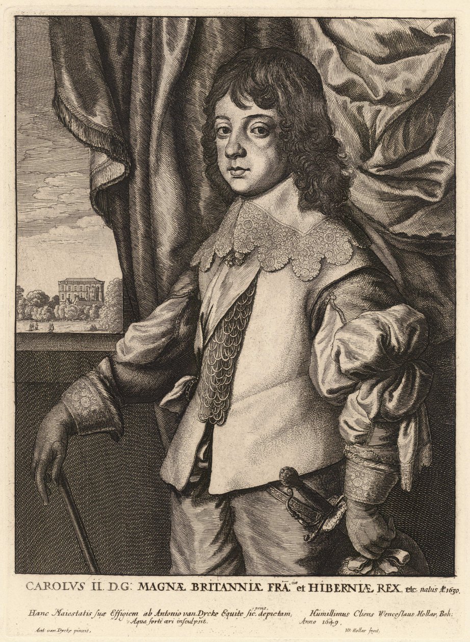 Károly II. 7. állam alkotó: Wenceslaus Hollar