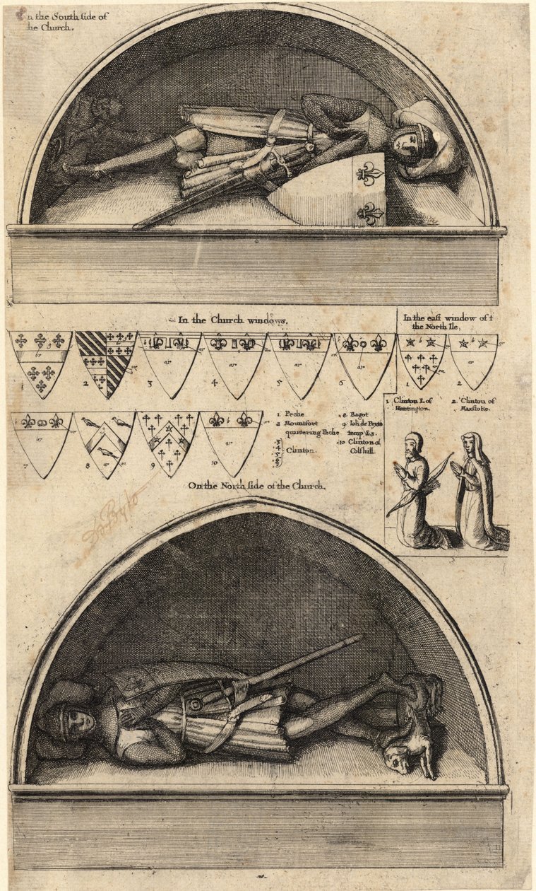 Clinton család (emlékmű) alkotó: Wenceslaus Hollar