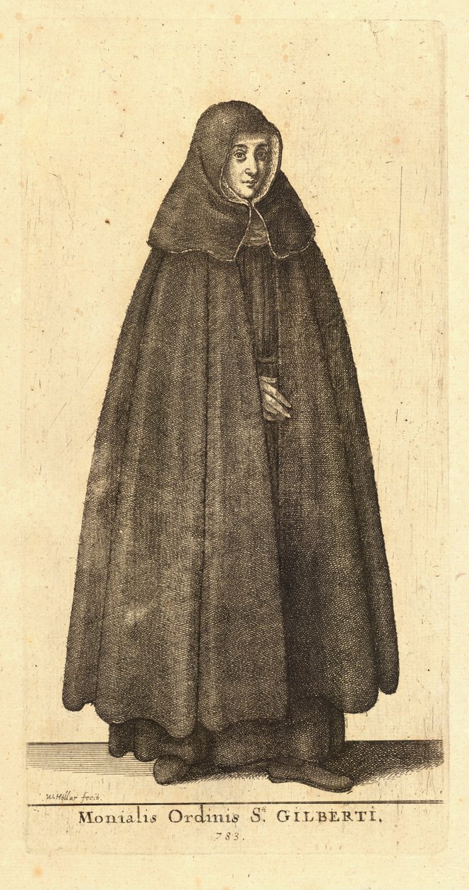 A rend apácája Gilberti alkotó: Wenceslaus Hollar