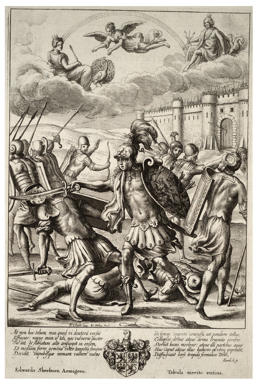 Turnus megöli Pandarust. 2. állapot alkotó: Wenceslaus Hollar