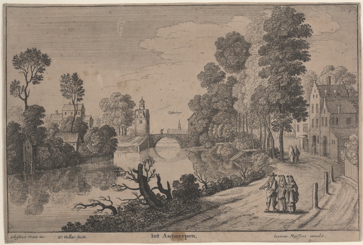 Antwerpen (rézkarc) alkotó: Wenceslaus Hollar