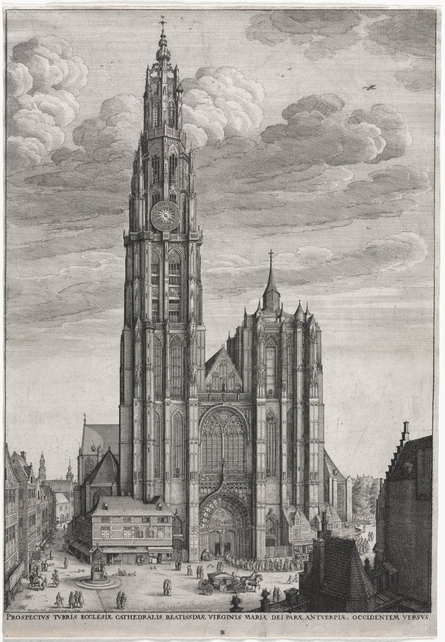 Antwerpeni katedrális alkotó: Wenceslaus Hollar