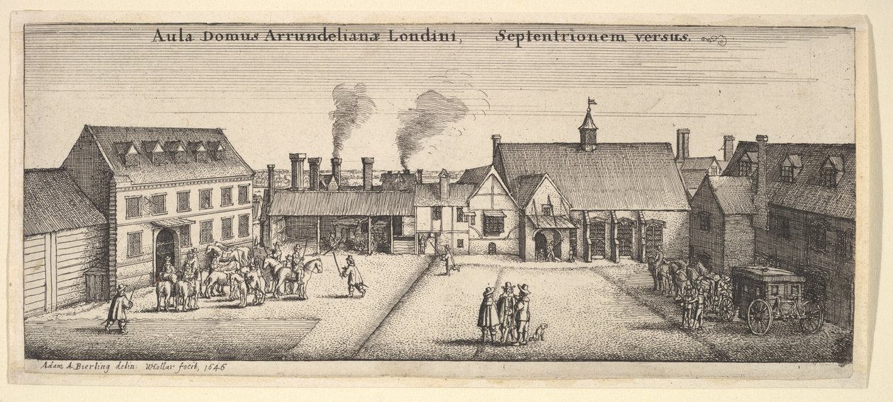 Arundel-ház északról, 1646. alkotó: Wenceslaus Hollar