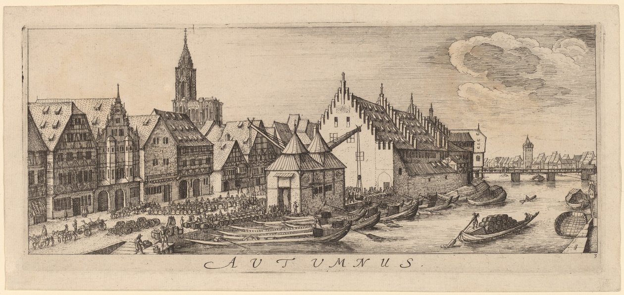 Ősz: A borpiac alkotó: Wenceslaus Hollar