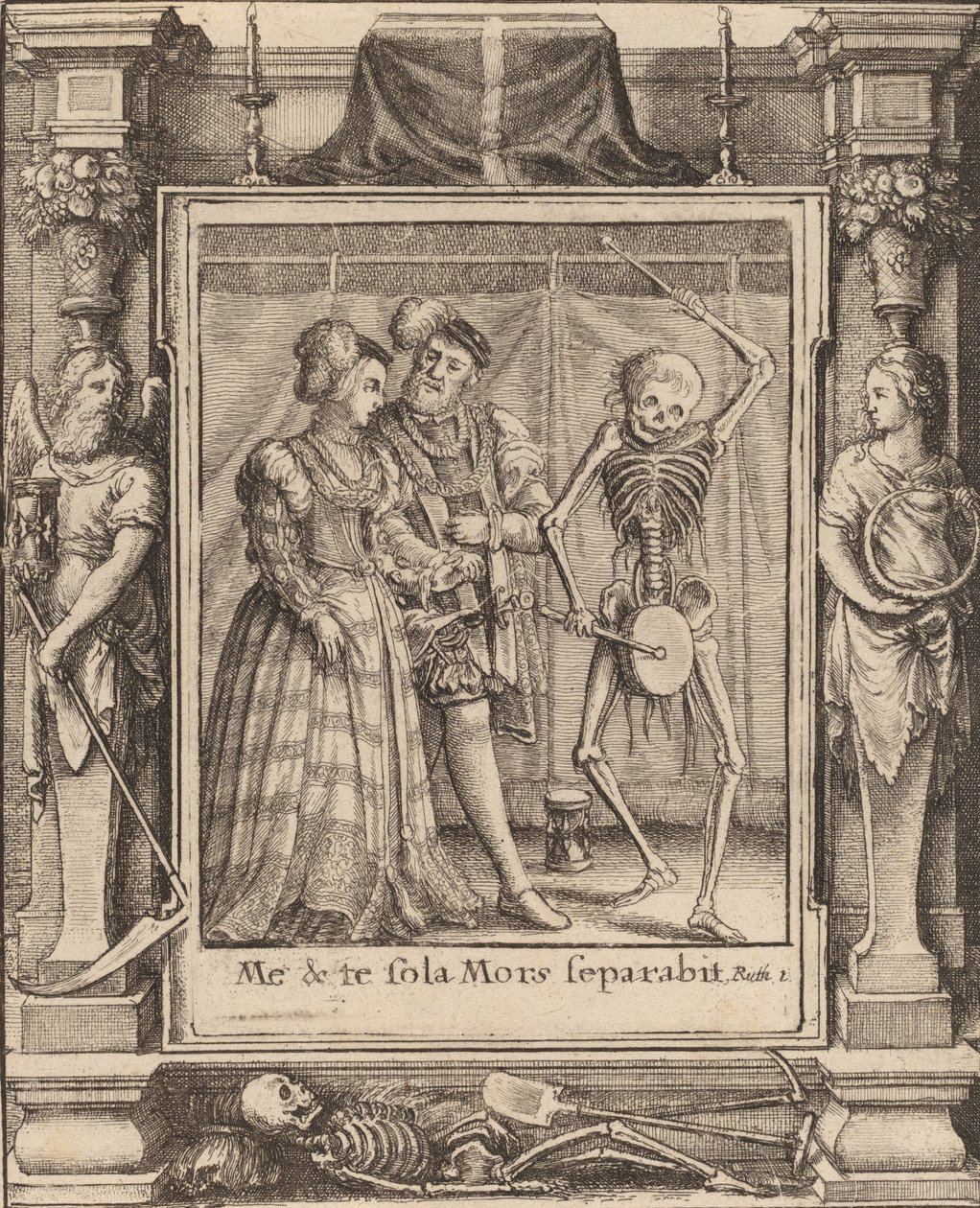 Nászutas pár, 1651. alkotó: Wenceslaus Hollar