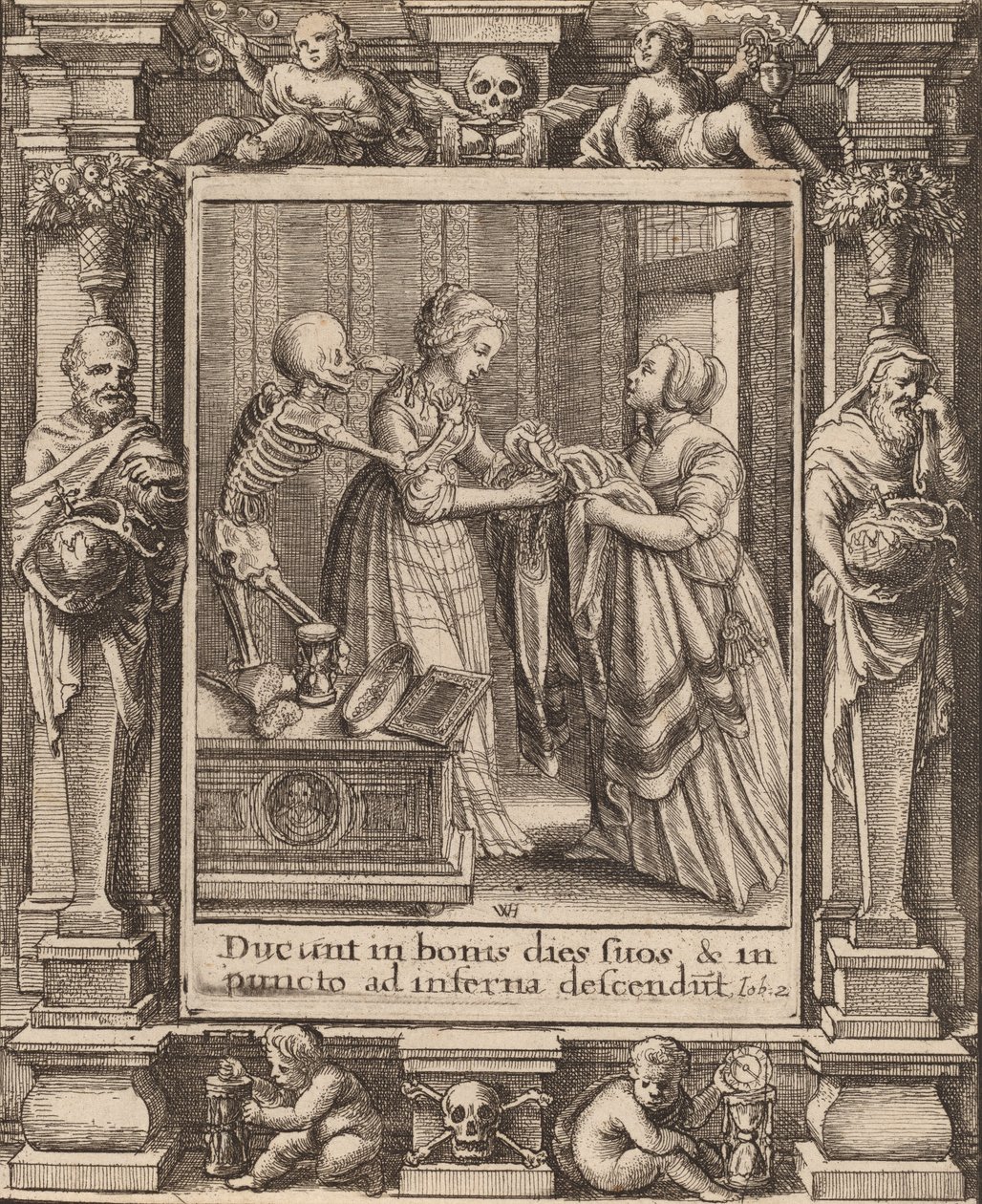Menyasszony, 1651. alkotó: Wenceslaus Hollar