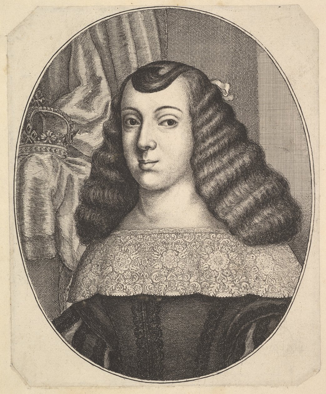 Braganzai Katalin, 1661. alkotó: Wenceslaus Hollar
