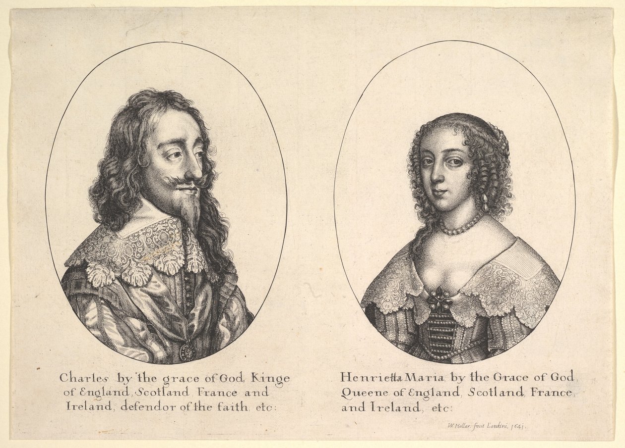I. Károly és Henrietta Mária, 1641. alkotó: Wenceslaus Hollar
