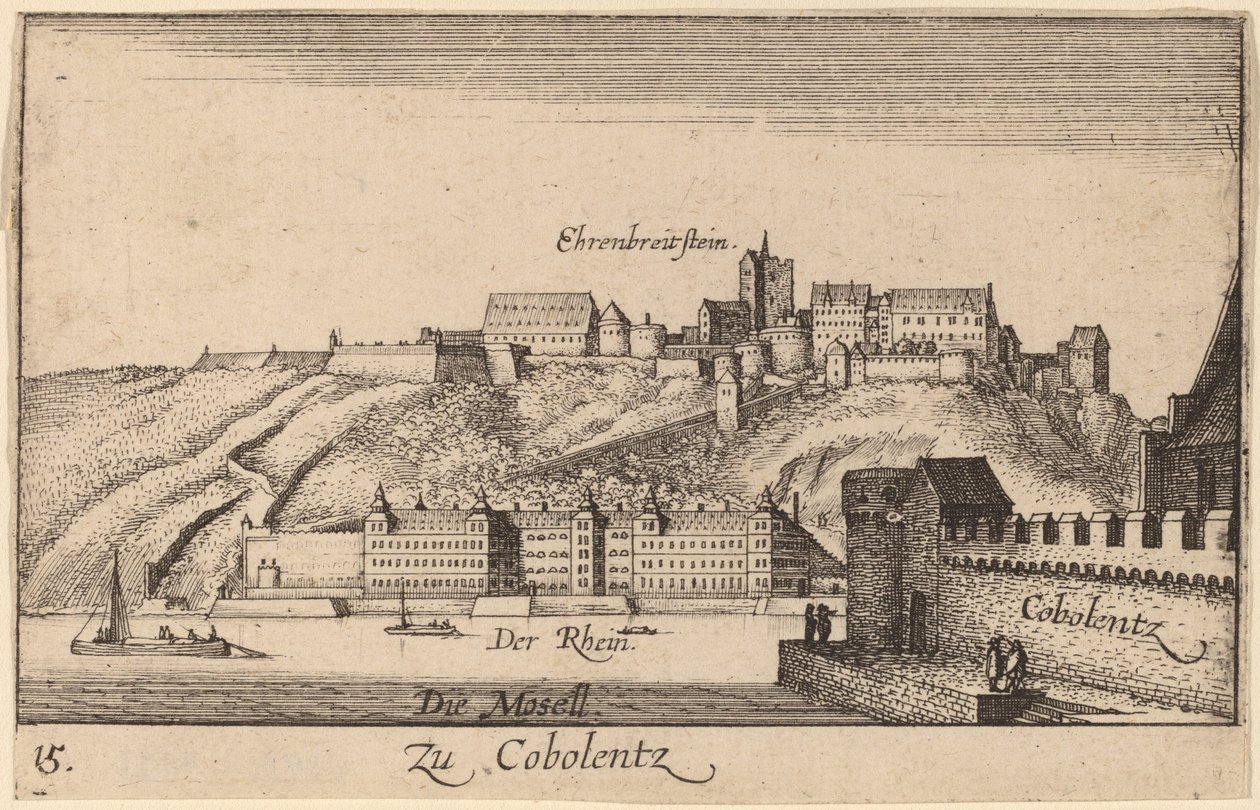 Coblentz alkotó: Wenceslaus Hollar