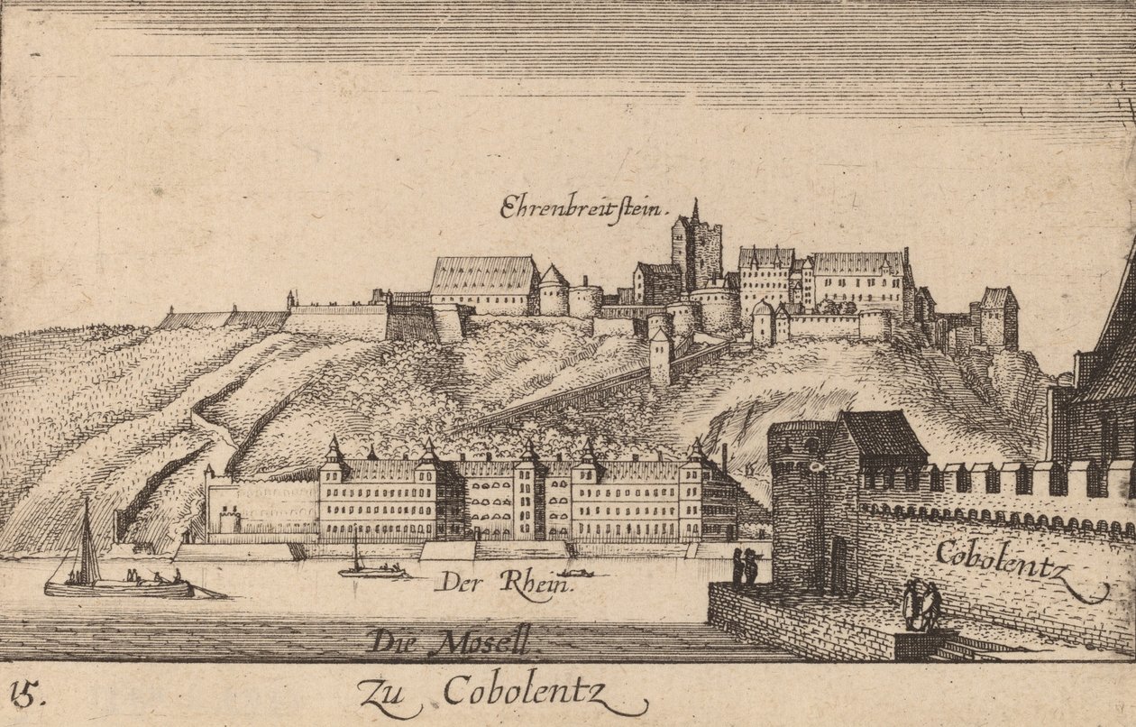 Coblentz, 1635. alkotó: Wenceslaus Hollar
