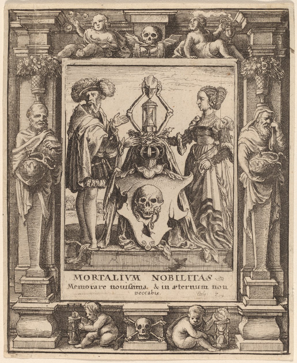Halál címere, 1651. alkotó: Wenceslaus Hollar