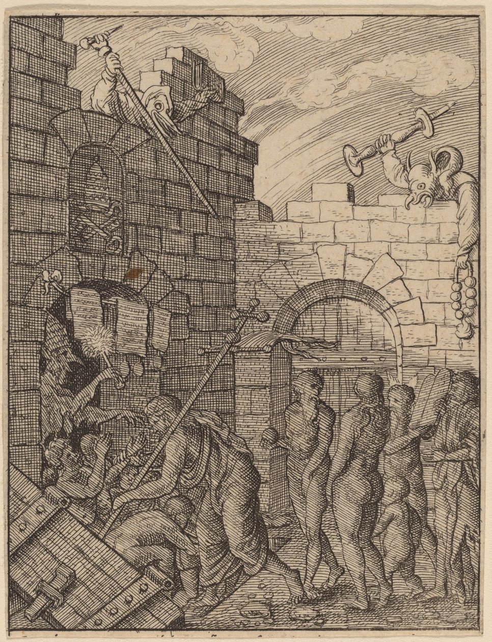 Leszállás a pokolba alkotó: Wenceslaus Hollar