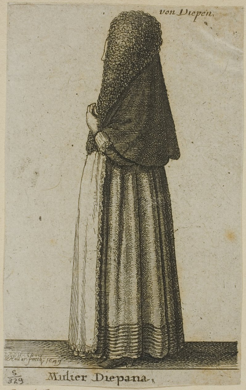 Dieppe nő alkotó: Wenceslaus Hollar