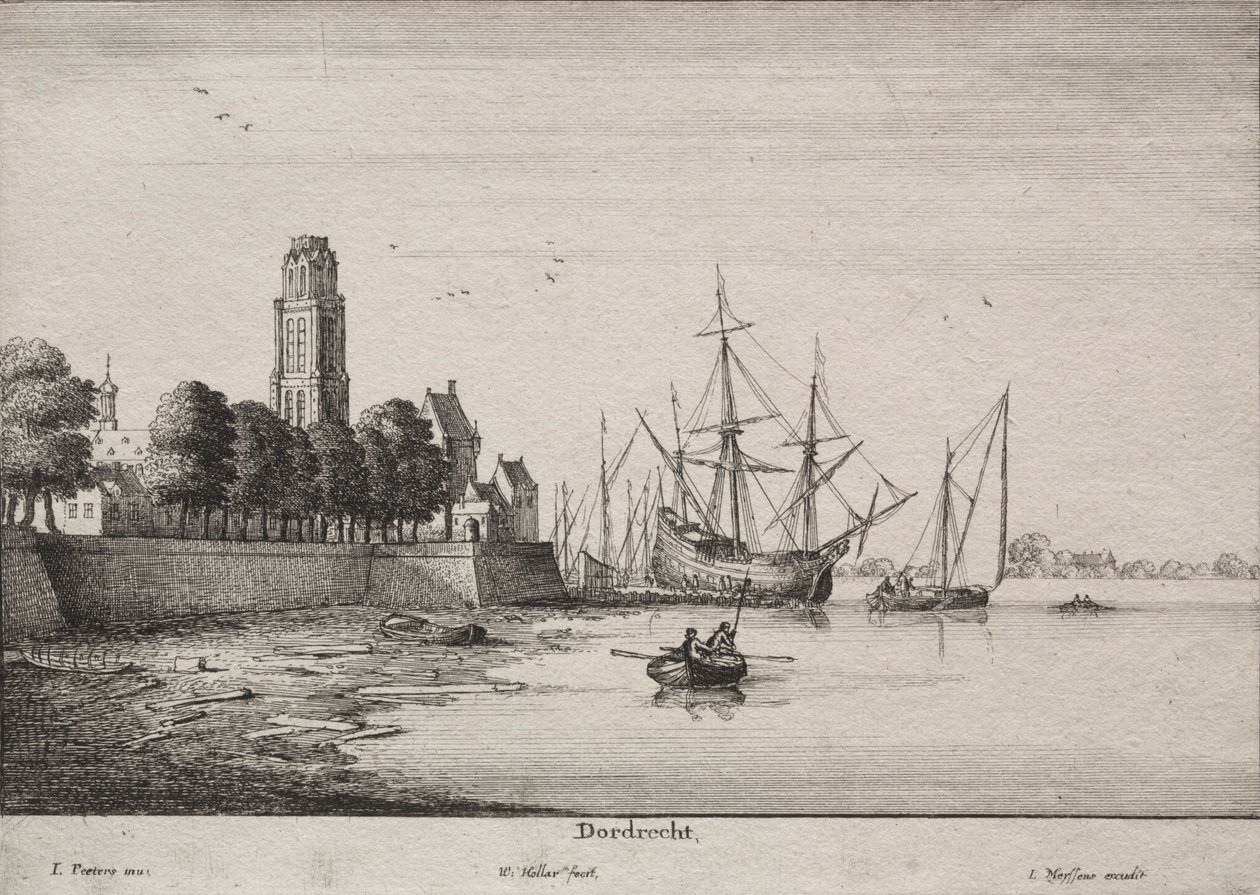 Dordrecht. alkotó: Wenceslaus Hollar