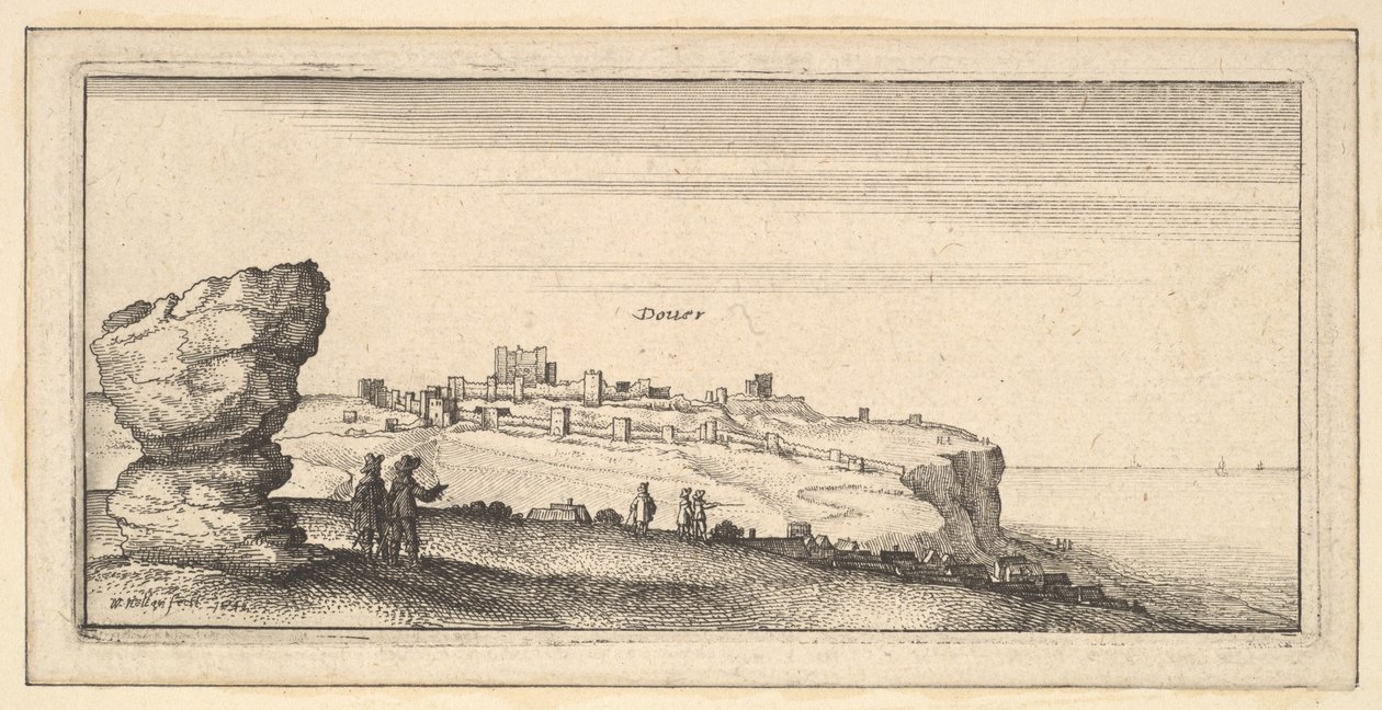 Douer Dover, 1642. alkotó: Wenceslaus Hollar
